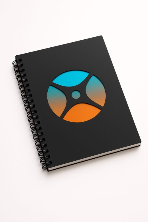 Gradient Pulse Spiral Notebook